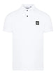 Stone Island White Cotton Polo