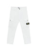 Stone Island Compass-Badge Sky Blue Elastane Cargo Trousers