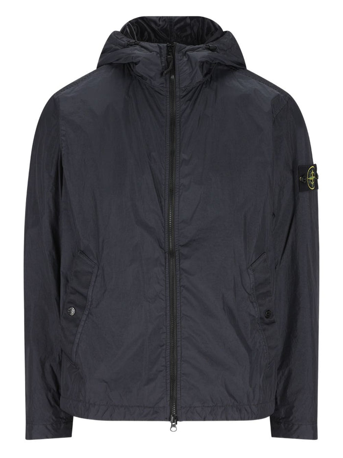 Stone Island Water-Repellent And Windproof Jacket With Hood