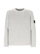 Stone Island Crew Neck Pearl Gre Cotton Polyamide Sweater