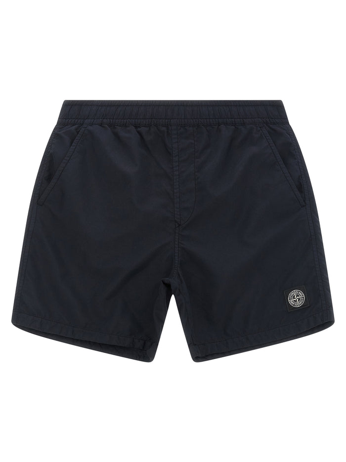 Stone Island Junior Compass Logo Swimsuit