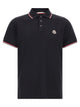 Moncler Tricolor Trim Polo Shirt