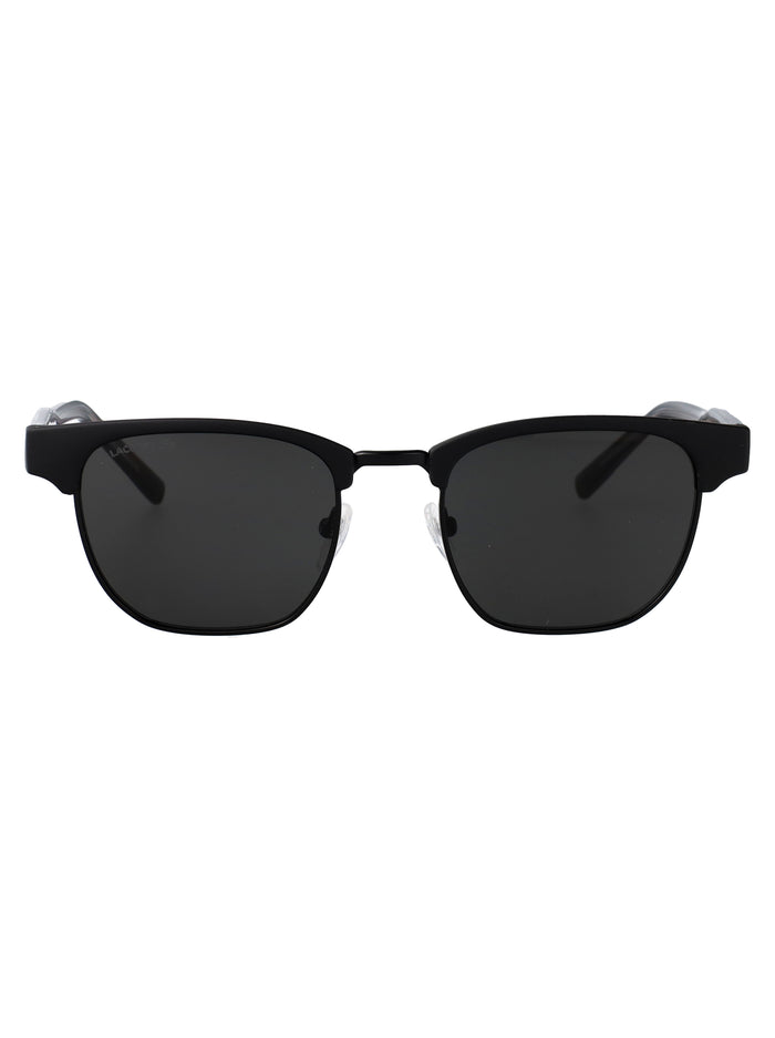 Lacoste Matte Black Acetate Sunglasses