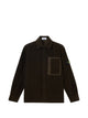 Stone Island Compass-Motif Corduroy Shirt Jacket