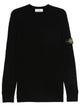 Stone Island Crewneck Sweater With Ribbed Trims