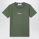 Stone Island Military Green T-Shirt With Logo Prints
