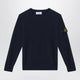 Stone Island Navy Blue Wool Sweater