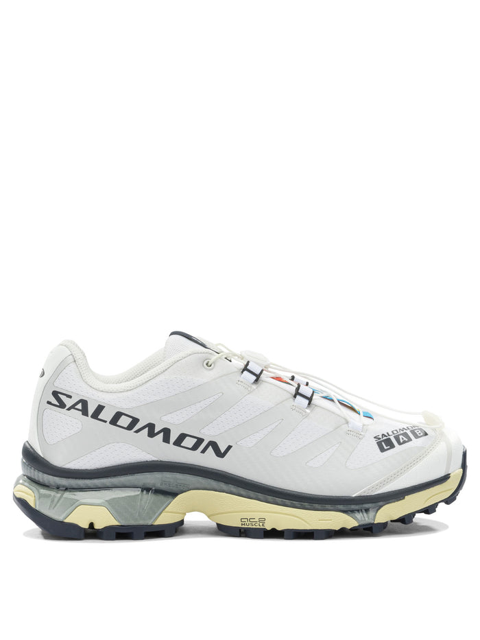 Salomon White Fabric Sneakers