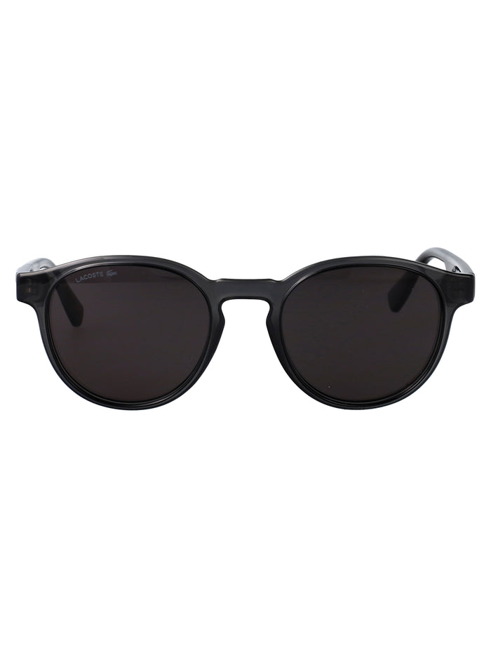 Lacoste Transparent Dark Grey Acetate Sunglasses