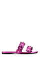 Loewe Fuchsia Leather Paula S Ibiza Slippers