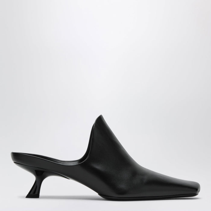 Loewe Emily Lambskin Leather Mules In Black