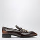 Loewe Edge Loafers In Brown Brushed Calfskin