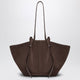 Yuzefi Large Mochi Bag In Nutmeg Suede Leather