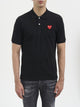 Comme Des Garçons Play Cotton Logo Polo