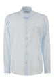 Mc2 Saint Barth Cotton Poplin Shirt With Embroidered Logo