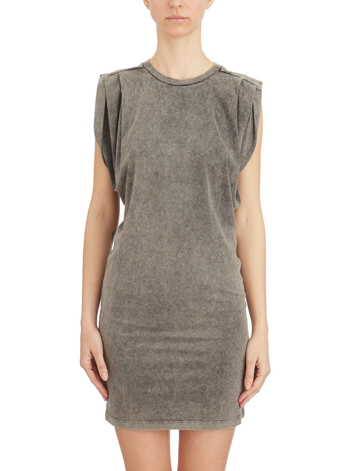 Dondup Crew Neck Cotton Dress