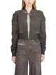 Drkshdw Bomber In Denim Flight Jkt Cropped