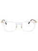 Linda Farrow Clear/T-Shell/Yellowgold/ Acetate Glasses
