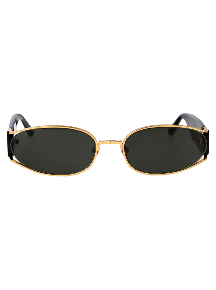 Linda Farrow Yellowgold/Black/Grey Titanium Sunglasses