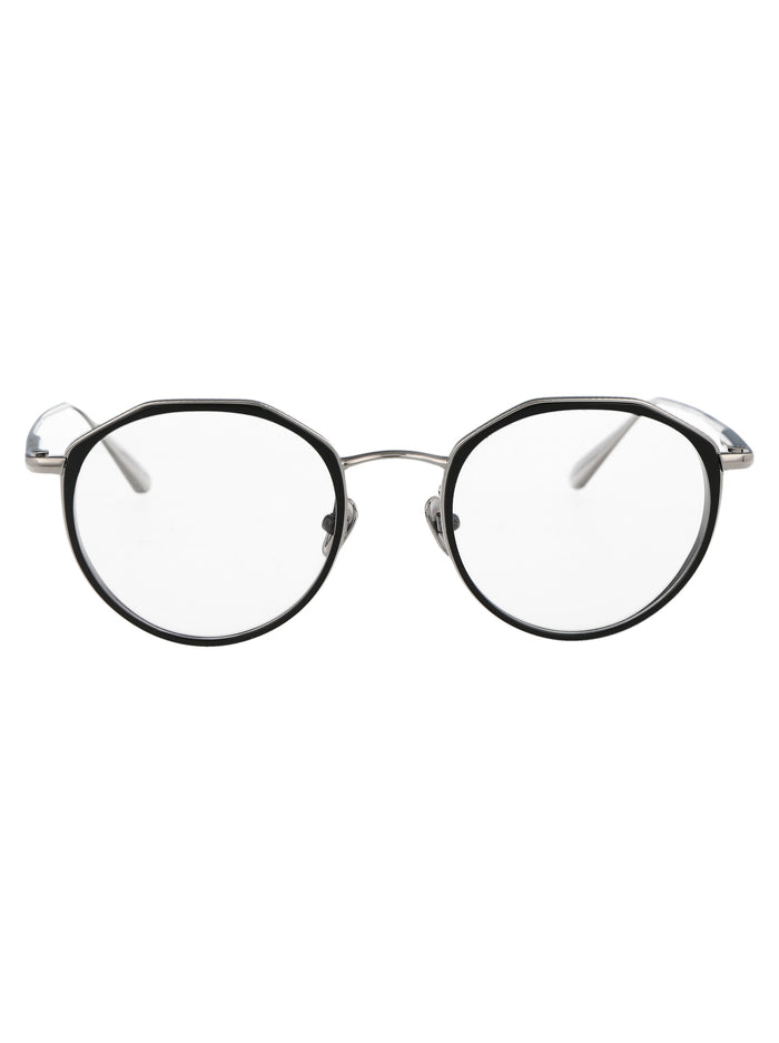Linda Farrow Whitegold/Black/Optical Titanium Glasses