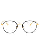 Linda Farrow Yellowgold/Black/Optical Titanium Glasses