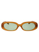 Linda Farrow Honey/Yellowgold/Green Acetate Sunglasses