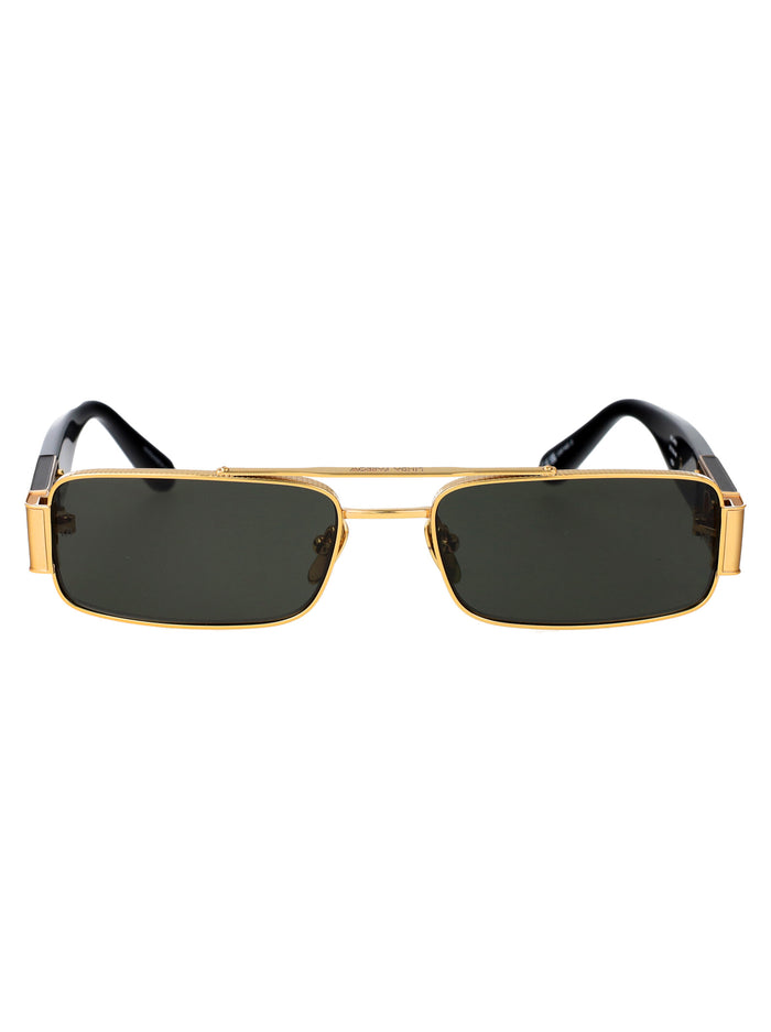 Linda Farrow Yellowgold/Black/Grey Titanium Sunglasses