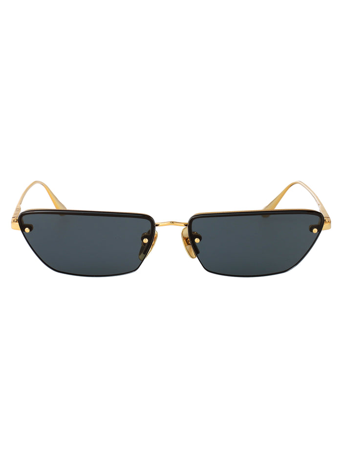 Linda Farrow Yellowgold/Grey Titanium Sunglasses