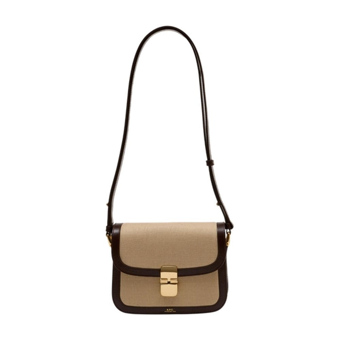 A.p.c. Grace Small Shoulder Bag - - Leather - Beige
