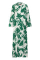 Max Mara Studio Livrea Printed Silk Dress