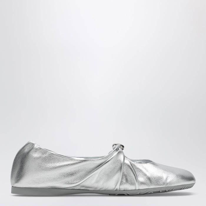 Loewe Pebble Soft Ballet Flats In Laminated Lamb Nappa Leather
