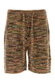 Alanui Multicolor Wool Blend Grunge Beat Bermuda Shorts