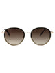 Longchamp Gold/Gradient Green Metal Sunglasses