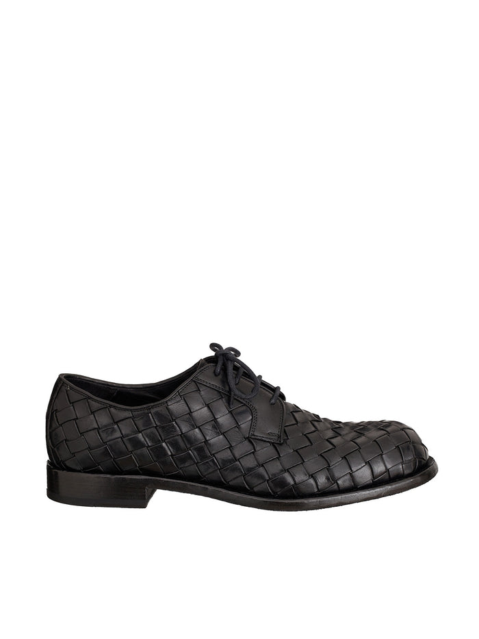 Officine Creative Rugged Woven Leather Shoe