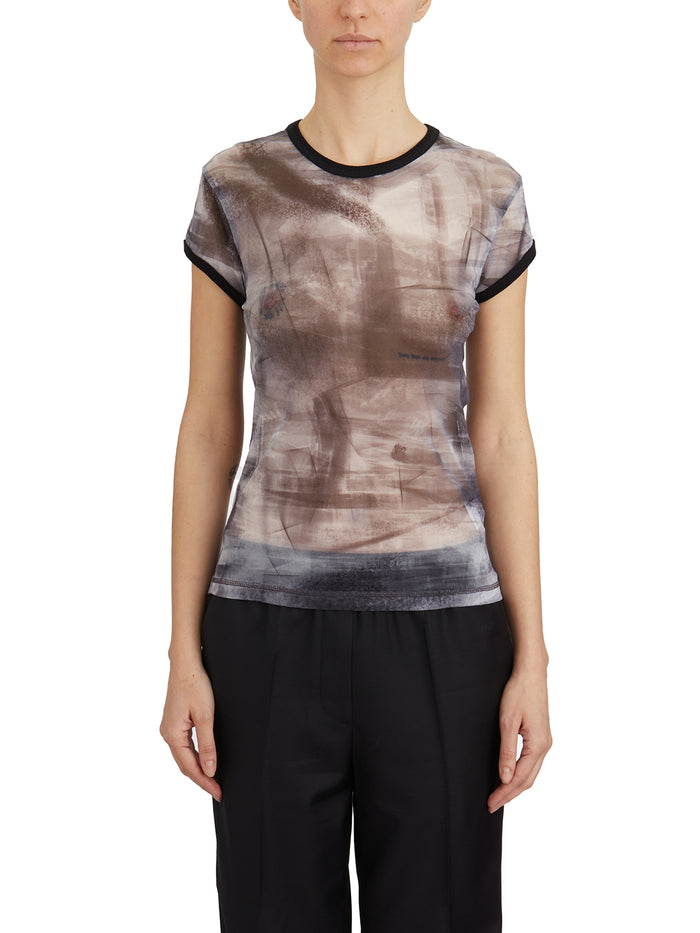 Helmut Lang Painted Mesh T-Shirt