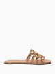 Loewe Camel Leather Paula S Ibiza Anagram Petal Slippers