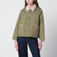 Barbour Liddesdale Cropped Icons Quilted Jacket In Olive Green