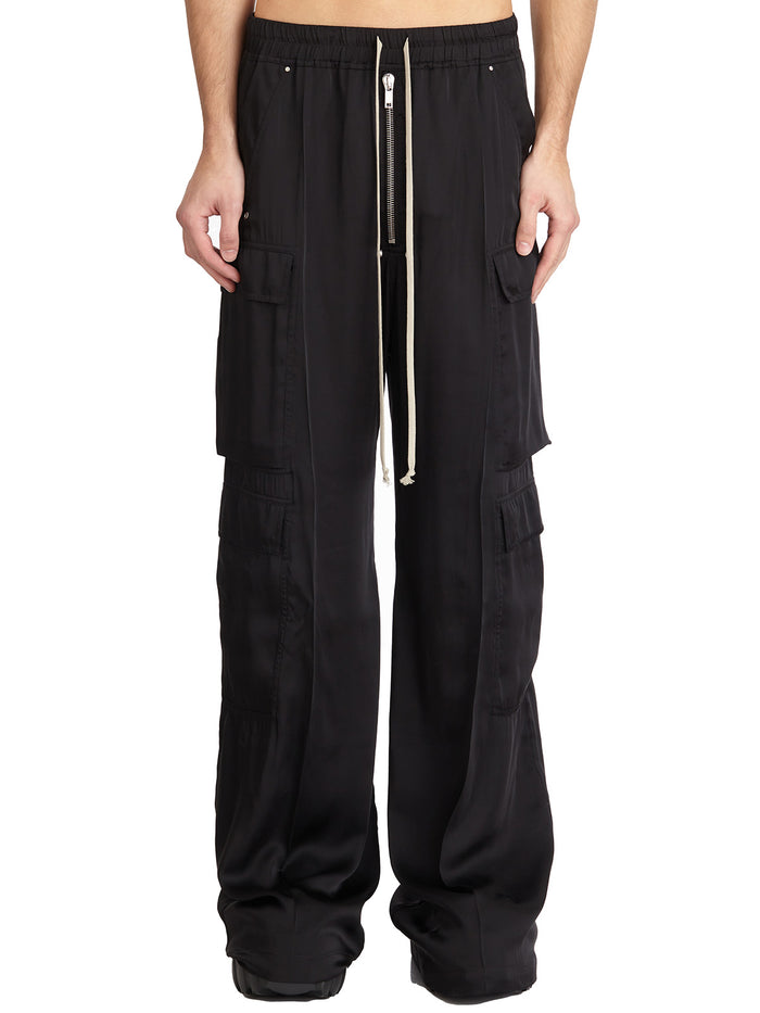 Rick Owens Cargobelas Black Trousers