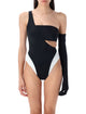 Lets Swim Let’s Swim One-Shoulder Colour-Block Swimsuit