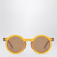 Liewood Darla Round Sunglasses In Transparent Mustard