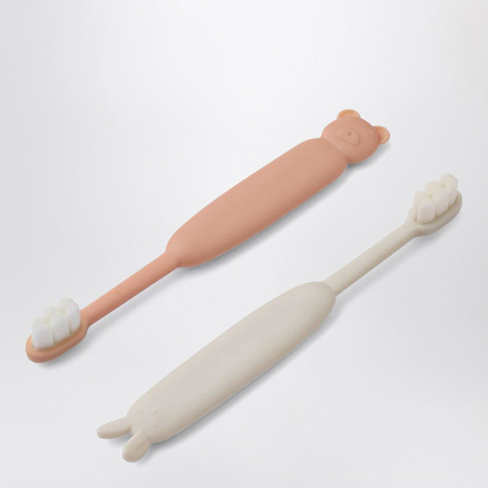 Liewood Set Of Two Fabio Toothbrushes In Pink/Sand