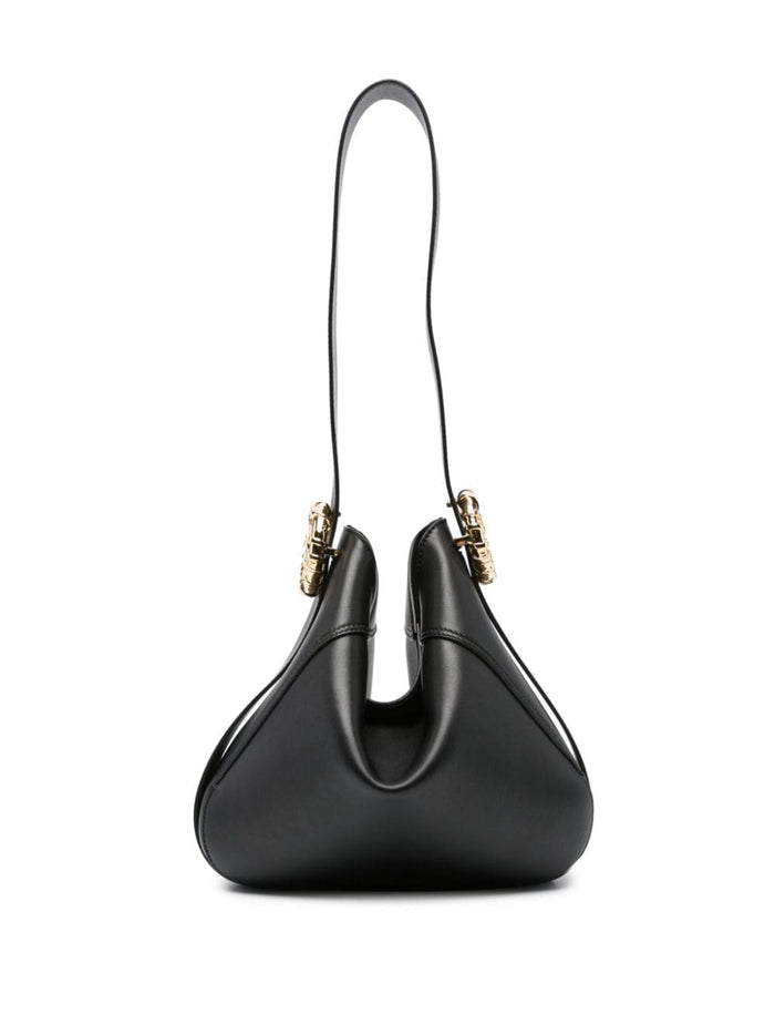 Lanvin Black Leather Melodie Shoulder Bag
