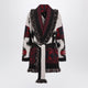 Alanui Icon Cardigan In Jacquard Cashmere Brown Sand