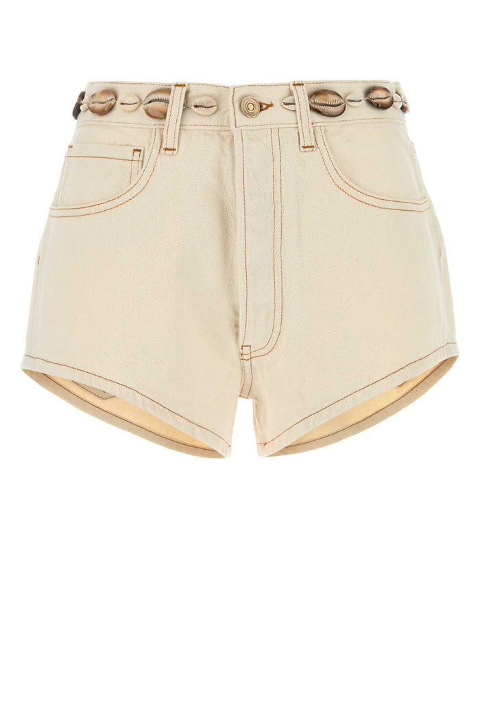Alanui Sand Denim Ocean Dream Shorts