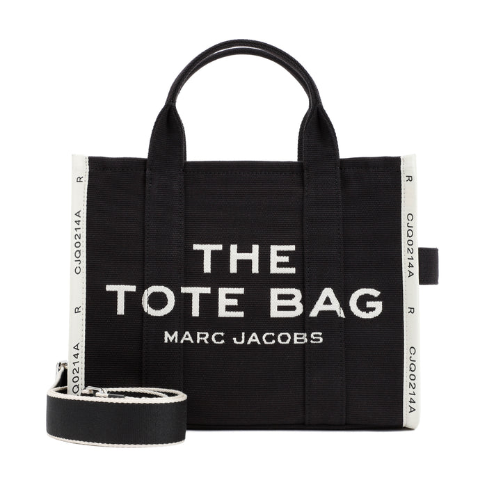 Marc Jacobs Black Cotton The Medium Tote Bag