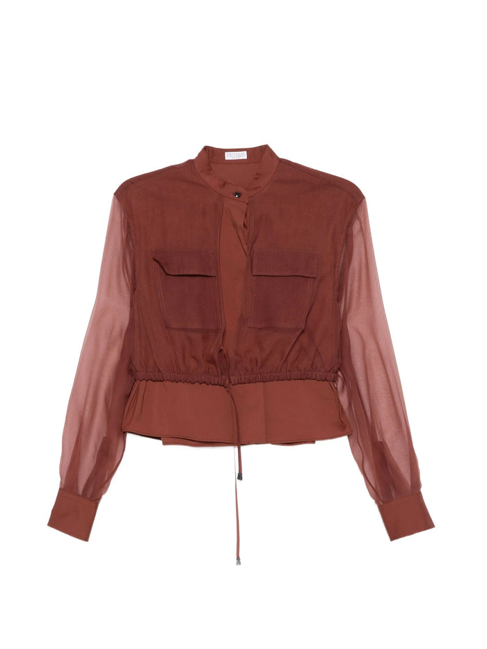 Brunello Cucinelli Cotton Polyamide Silk Shirt