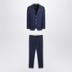 Brunello Cucinelli Blue Single-Breasted Wool Suit