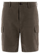 Vince Cotton And Linen Cargo Shorts