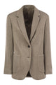 Brunello Cucinelli Sparkling English Rib Cotton And Viscose Knitted Jacket With Monili
