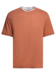 Brunello Cucinelli Orange Cotton T-Shirt